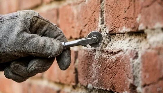 Historic brick repointing